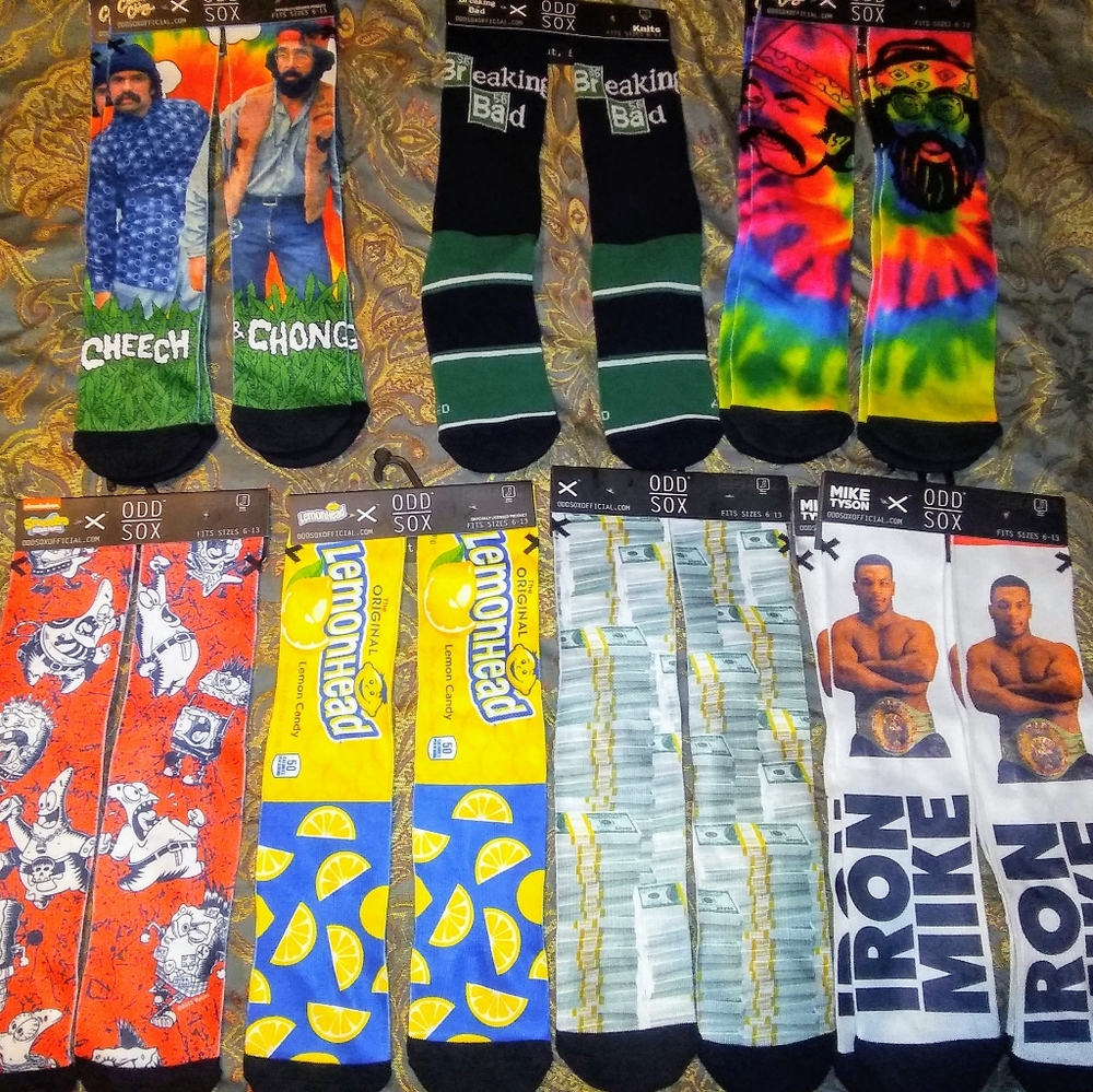 New OddSox Cheech n Chong Tie-Die UNISEX